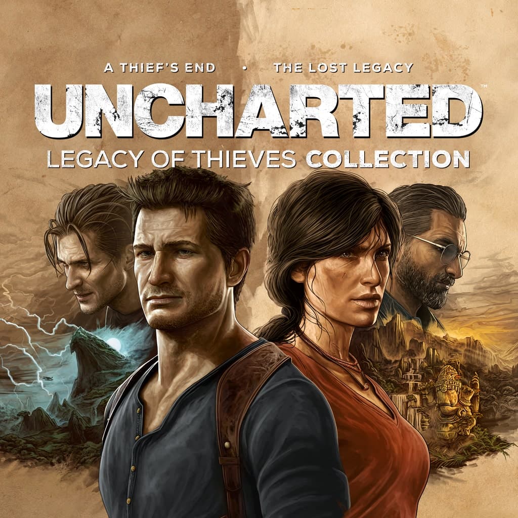 Arte de Uncharted 4 + The Lost Legacy usada como capa editorial da CFC Games