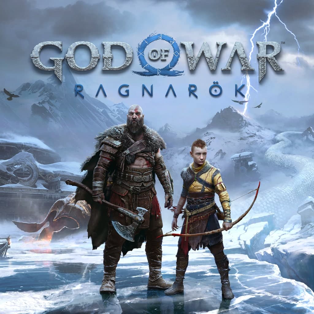 Arte de God of War Ragnarok usada como capa editorial