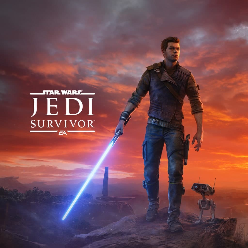 Arte de Star Wars Jedi: Survivor usada como capa editorial da CFC Games
