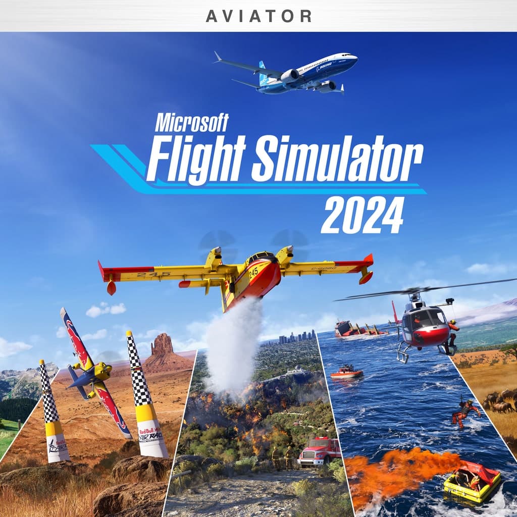 Arte de Flight Simulator 2024 usada como capa editorial da CFC Games