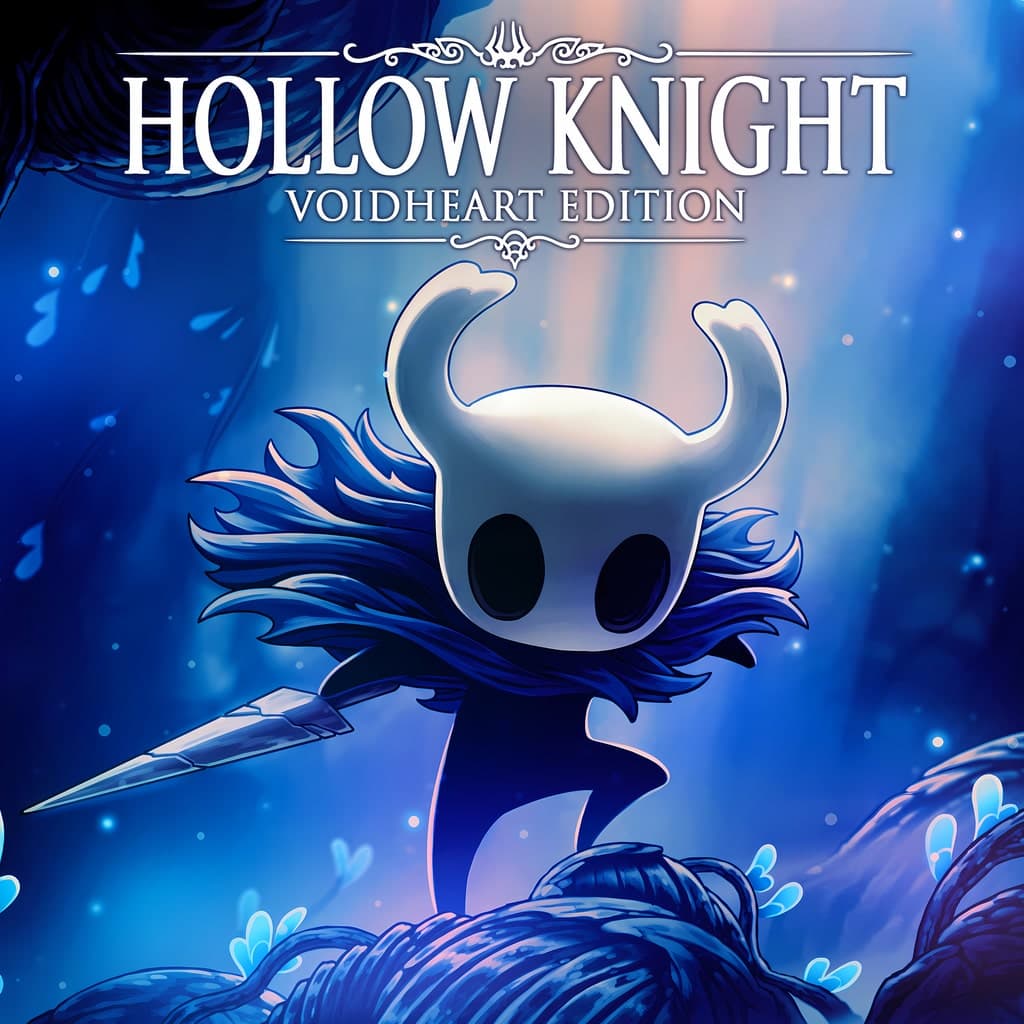 Arte de Hollow Knight: Voidheart Edition usada como capa editorial da CFC Games