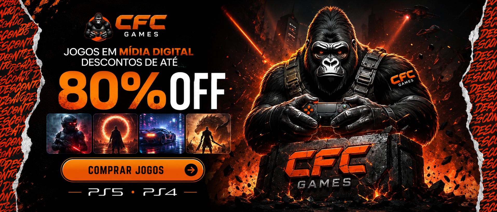 CFC Games - jogos em mídia digital com descontos de até 80%